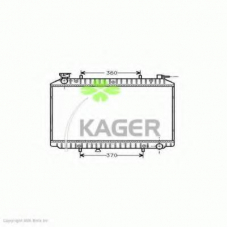 31-0262 KAGER Радиатор, охлаждение двигателя