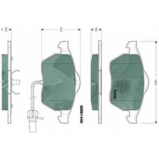 GDB1440 TRW Комплект тормозных колодок, дисковый тормоз