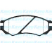 BP-6521 KAVO PARTS Комплект тормозных колодок, дисковый тормоз