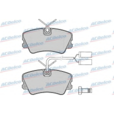 AC058301D AC Delco Комплект тормозных колодок, дисковый тормоз