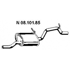 08.101.85 EBERSPACHER Глушитель выхлопных газов конечный