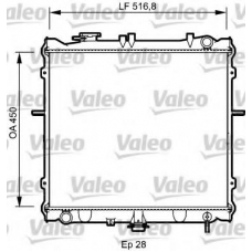 734788 VALEO Радиатор, охлаждение двигателя