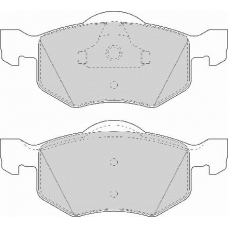 FD7036A NECTO Комплект тормозных колодок, дисковый тормоз