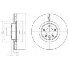 BG9079 DELPHI Тормозной диск