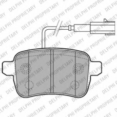 LP2222 DELPHI Комплект тормозных колодок, дисковый тормоз