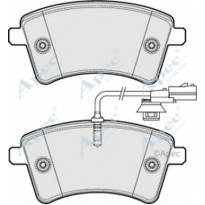 PAD1900 APEC Комплект тормозных колодок, дисковый тормоз