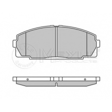 025 214 6815 MEYLE Комплект тормозных колодок, дисковый тормоз