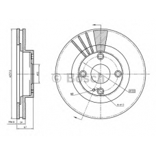 0 986 BB4 355 BOSCH Тормозной диск