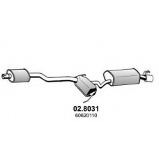 02.8031 ASSO Средний / конечный глушитель ог