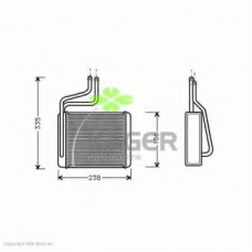 32-0041 KAGER Теплообменник, отопление салона