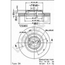 BS 8322 BRECO Тормозной диск