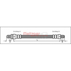 4112500 METZGER Тормозной шланг