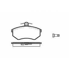 P0343.10 WOKING Комплект тормозных колодок, дисковый тормоз