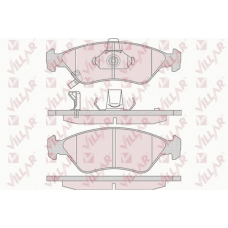 626.0810 VILLAR Комплект тормозных колодок, дисковый тормоз