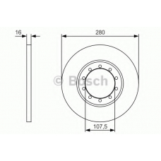 0 986 479 R92 BOSCH Тормозной диск