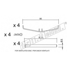 KIT.071 fri.tech. Комплектующие, колодки дискового тормоза