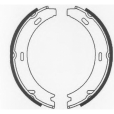BS818 QUINTON HAZELL Комплект тормозных колодок, стояночная тормозная с