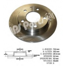 IBP-1399 IPS Parts Тормозной диск