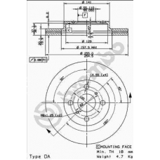 09.8545.10 BREMBO Тормозной диск