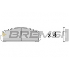 BP2076 BREMSI Комплект тормозных колодок, дисковый тормоз
