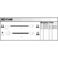 XC1140 QUINTON HAZELL Комплект проводов зажигания