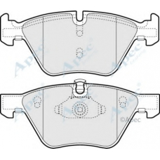 PAD1341 APEC Комплект тормозных колодок, дисковый тормоз