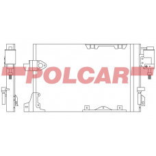 5508K81X POLCAR Skraplacze klimatyzacji