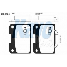 BP-5525 KAVO PARTS Комплект тормозных колодок, дисковый тормоз