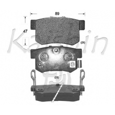 FK5056 KAISHIN Комплект тормозных колодок, дисковый тормоз