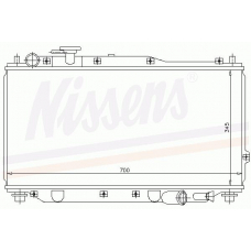 66604 NISSENS Радиатор, охлаждение двигателя