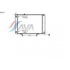 MS2074 AVA Радиатор, охлаждение двигателя
