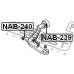 NAB-240 FEBEST Подвеска, рычаг независимой подвески колеса