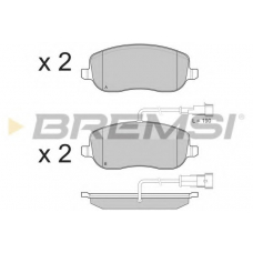 BP3226 BREMSI Комплект тормозных колодок, дисковый тормоз