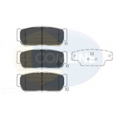 CBP31218 COMLINE Комплект тормозных колодок, дисковый тормоз