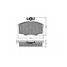 31802 SPIDAN Комплект тормозных колодок, дисковый тормоз