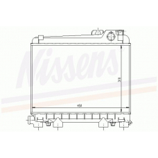 60671 NISSENS Радиатор, охлаждение двигателя