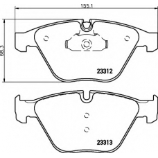 8DB 355 015-391 HELLA Комплект тормозных колодок, дисковый тормоз