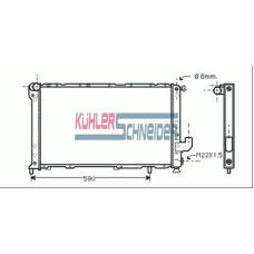 1705401 KUHLER SCHNEIDER Радиатор, охлаждение двигател