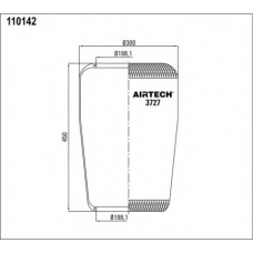 3727 Airtech Кожух пневматической рессоры