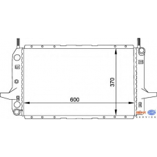 8MK 376 720-171 HELLA Радиатор, охлаждение двигателя