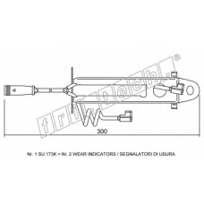 SU.173K fri.tech. Сигнализатор, износ тормозных колодок
