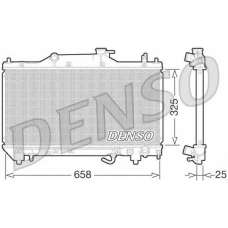 DRM50067 DENSO Радиатор, охлаждение двигателя