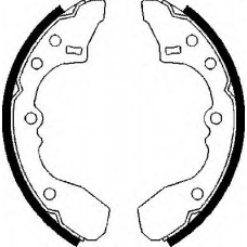 BS736 QUINTON HAZELL Комплект тормозных колодок
