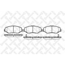 910 000B-SX STELLOX Комплект тормозных колодок, дисковый тормоз