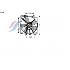 SU7506 AVA Вентилятор, охлаждение двигателя