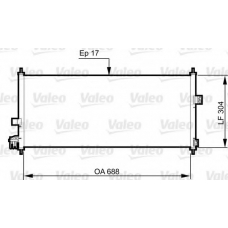 814328 VALEO Конденсатор, кондиционер