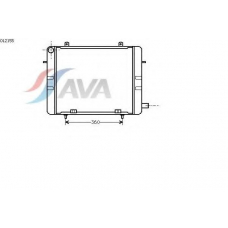 OL2155 AVA Радиатор, охлаждение двигателя