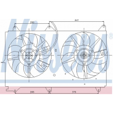 85237 NISSENS Вентилятор, охлаждение двигателя
