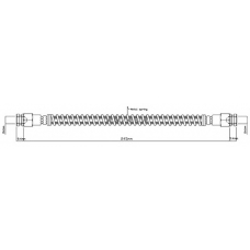 VBH824 MOTAQUIP Тормозной шланг