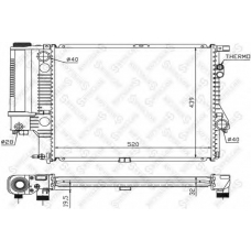 10-25022-SX STELLOX Радиатор, охлаждение двигателя